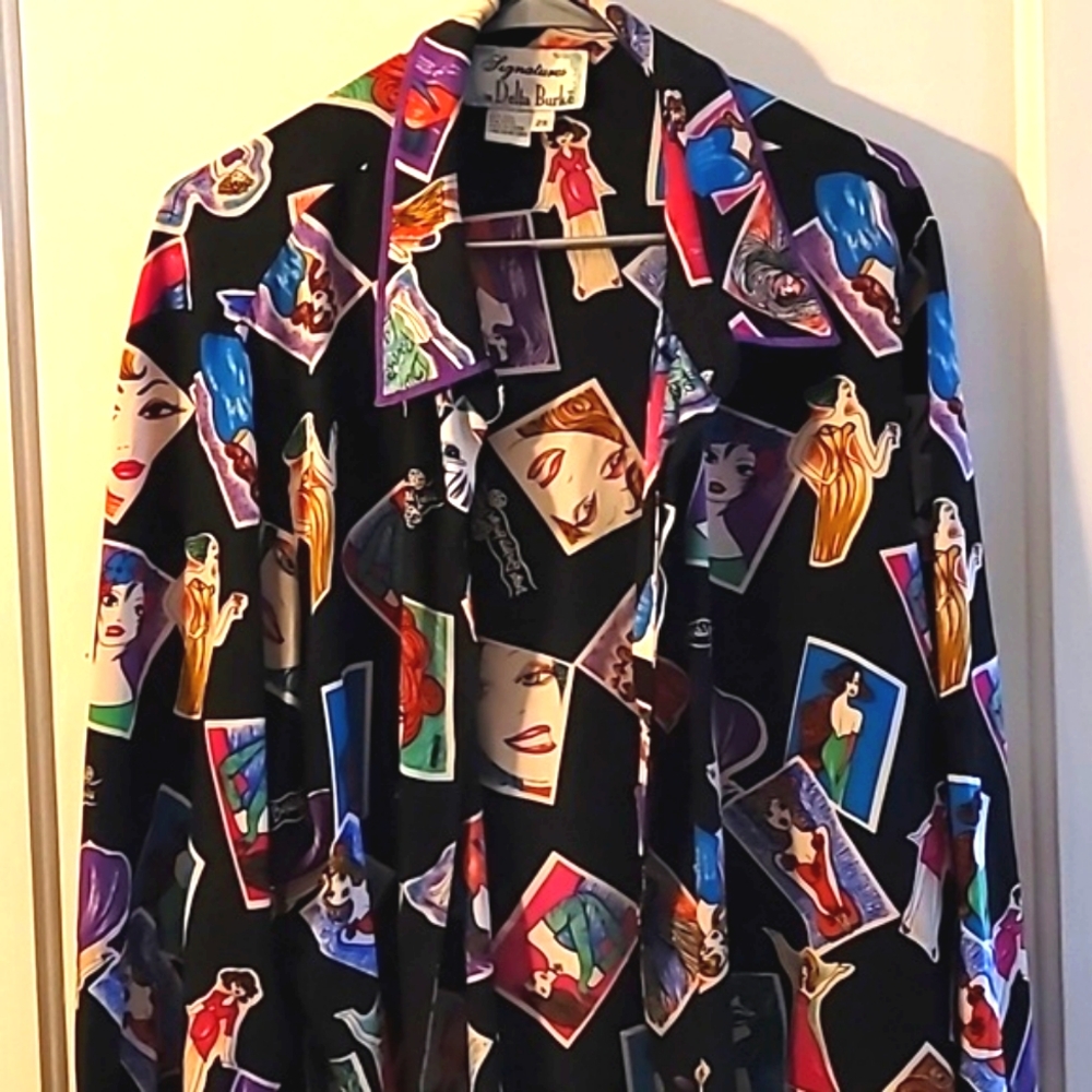 Delta Burke Painted Ladies Blouse